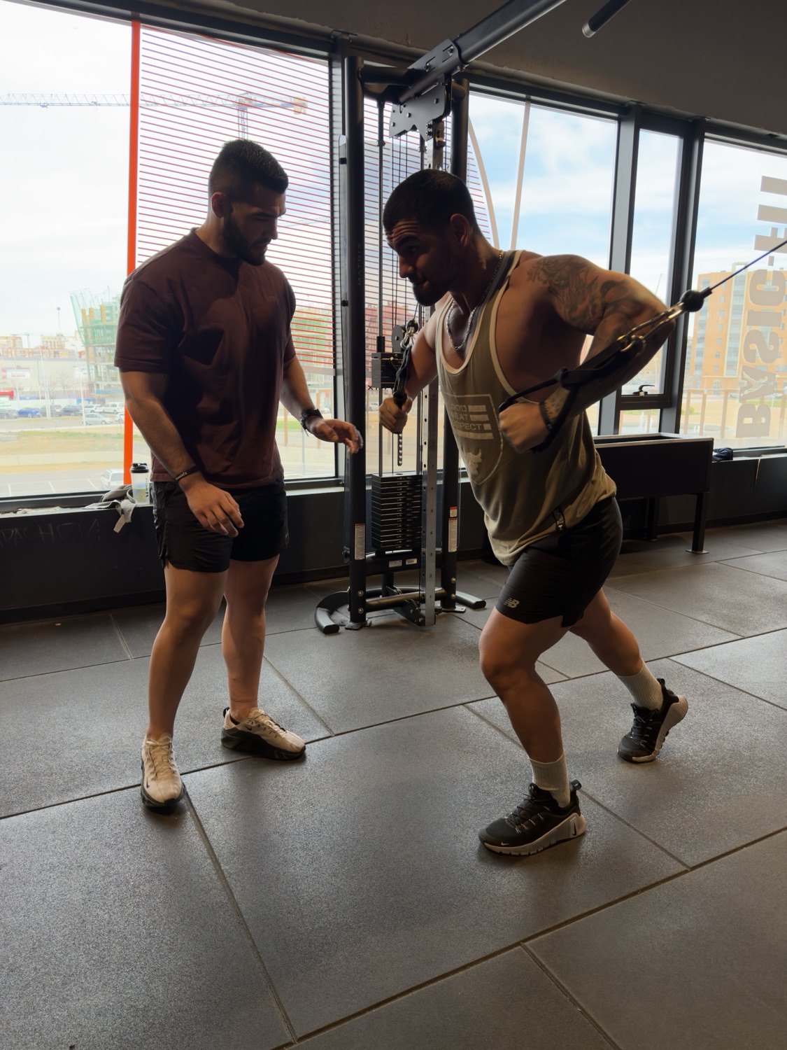 Sesión con alumno MuscleFit