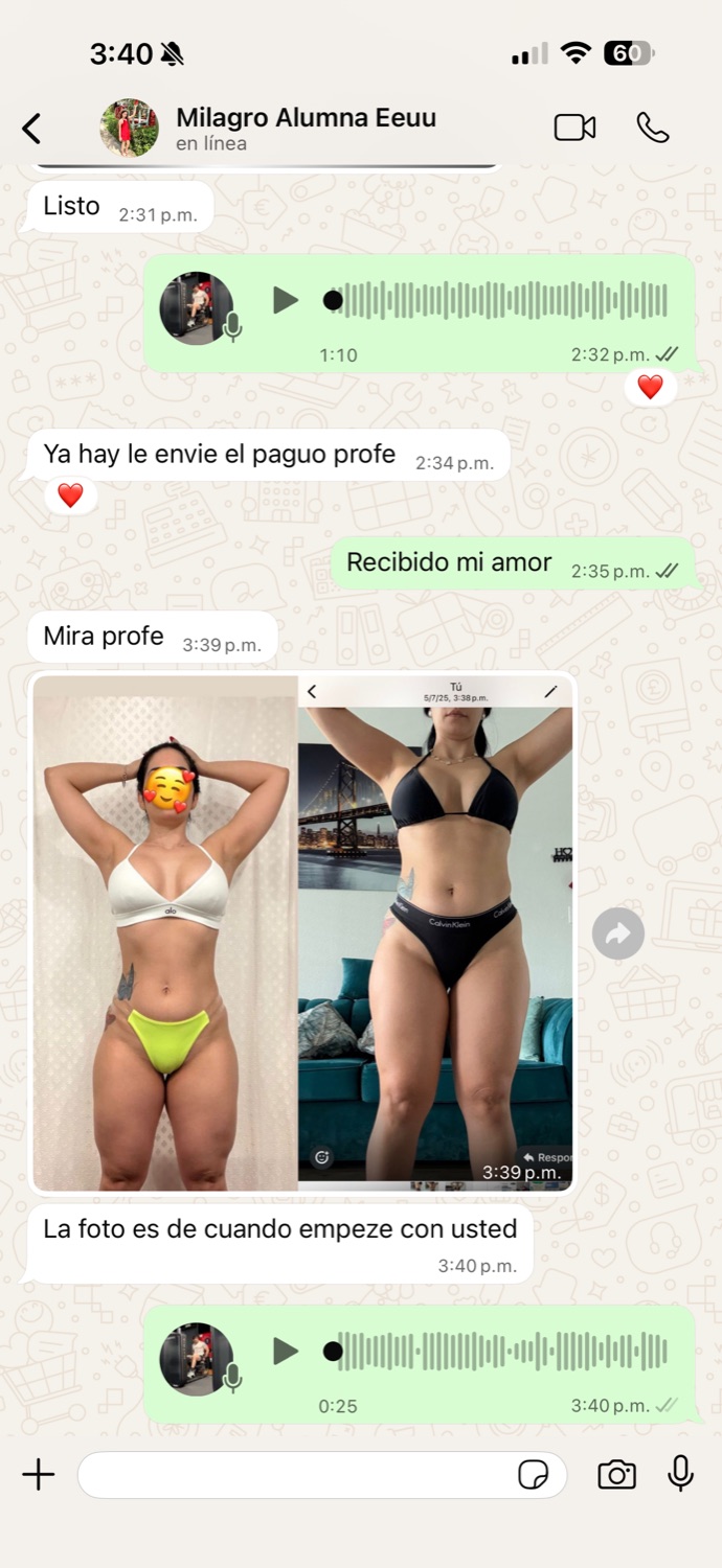 Valoración de un alumno MuscleFit