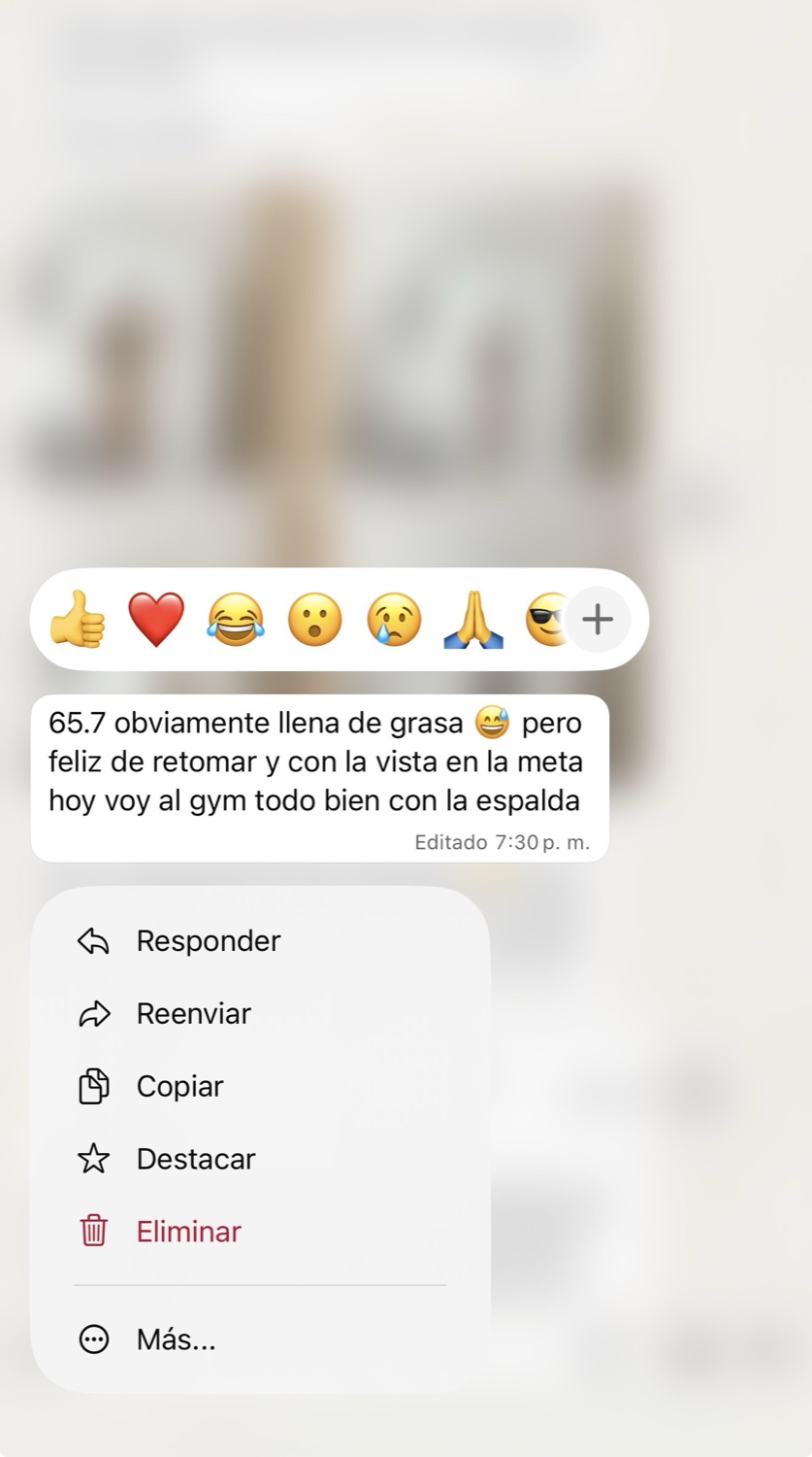Valoración de un alumno MuscleFit