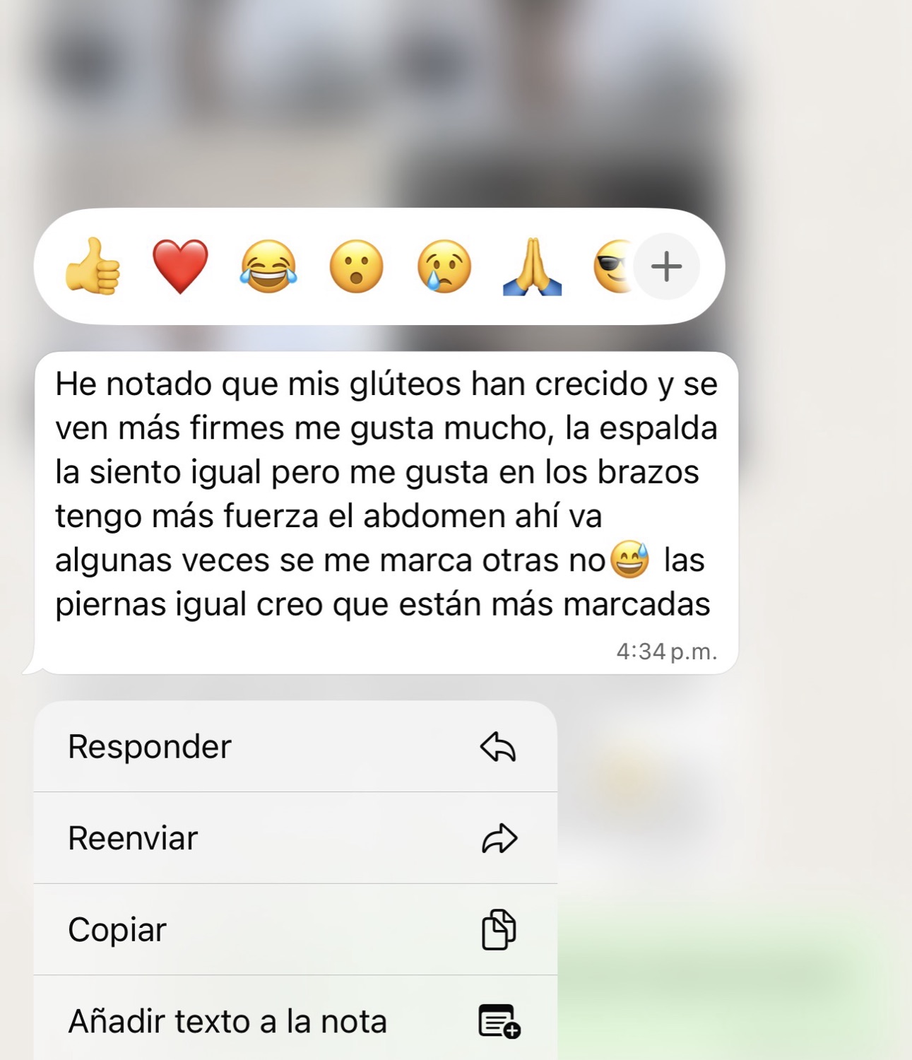Valoración de un alumno MuscleFit